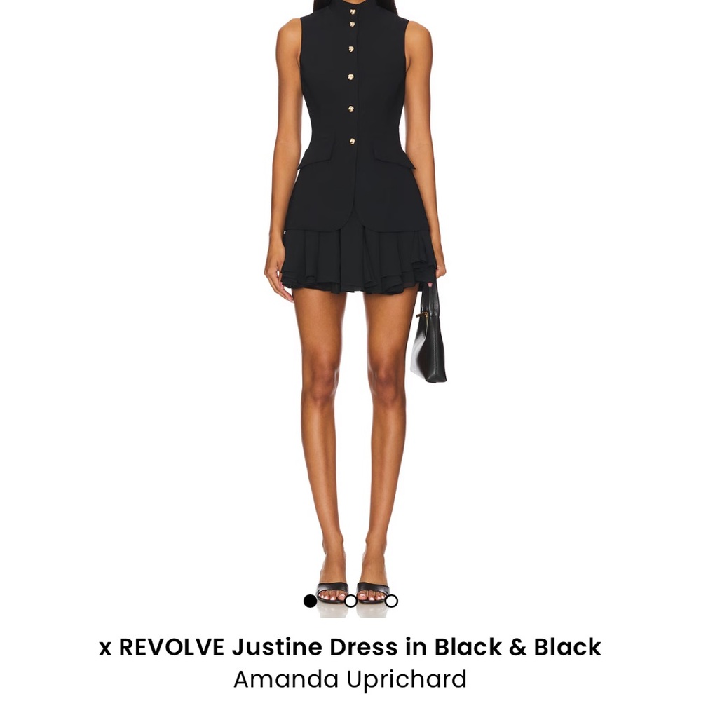 Amanda Uprichard Black Justine Dress
